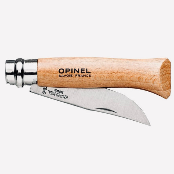 Opinel N°08 Stainless Steel Folding Knife with Sheath