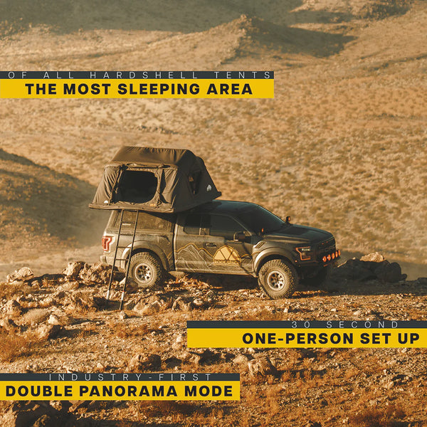 Roof Space 4 - The Worlds Largest Family Size HardShell Rooftop Tent