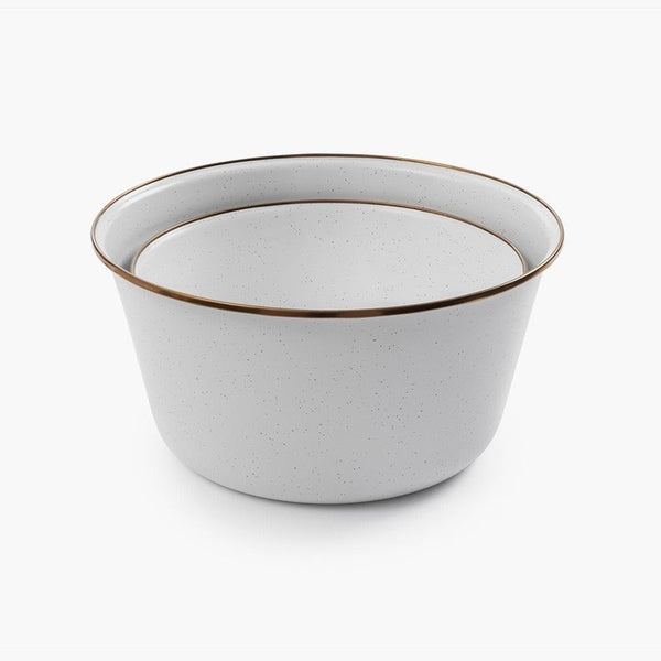 Barebones Enamel Mixing Bowl Set
