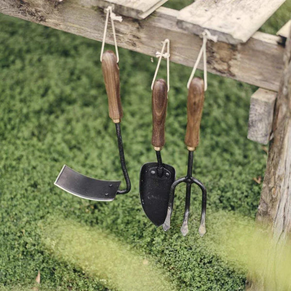 Barebones Garden Spade with Walnut Handle