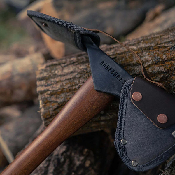 Barebones Pulaski Axe and Waxed Canvas Sheath