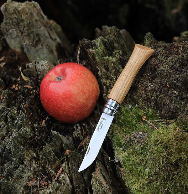 Opinel N°08 Stainless Steel Folding Knife with Sheath