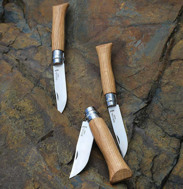 Opinel N°08 Stainless Steel Folding Knife with Sheath