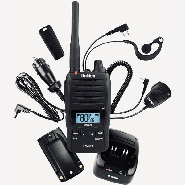 Uniden UH850S 5 Watt UHF Waterproof CB Handheld Radio
