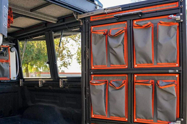 Canvas Bags at Rear Door