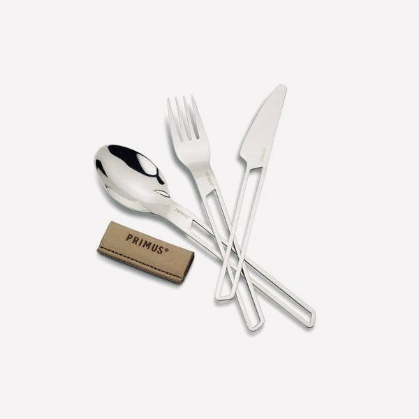 Primus Campfire 3pc Cutlery Set with Leather Holder