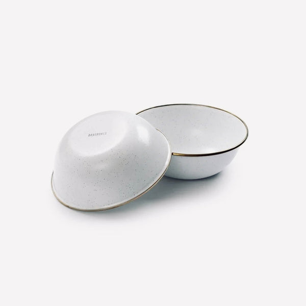 Barebones Enamel Deep Plate Set of 2