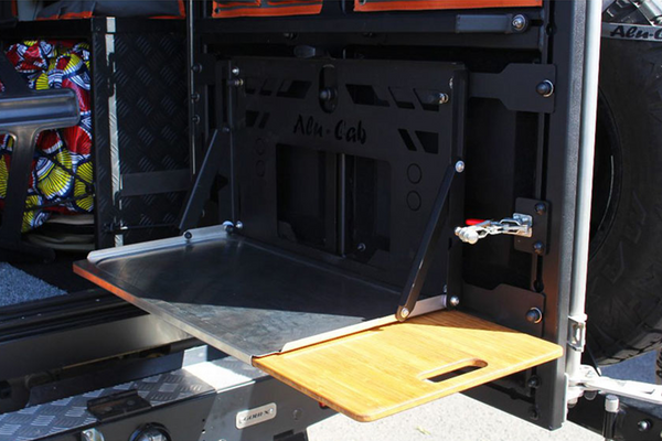 Canopy Camper Rear Drop-Down Table & Mounting Bracket