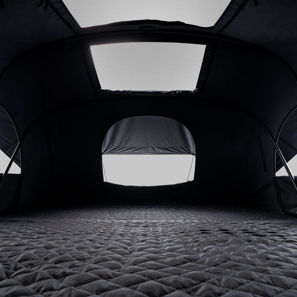 iKamper X-Cover 3.0 interior showing the polyfoam mattress and skyview window