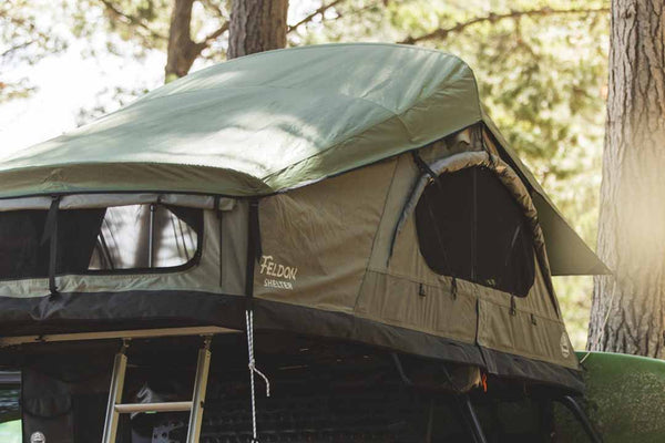 Feldon Crow's Nest Roof Top Tent - Extended - Green